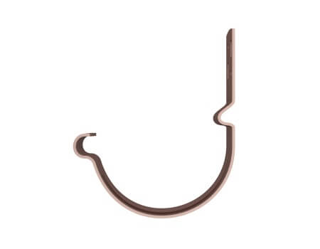 ТЕХНОНИКОЛЬ Металлическая водосточная система Стандарт, кронштейн желоба короткий, коричневый