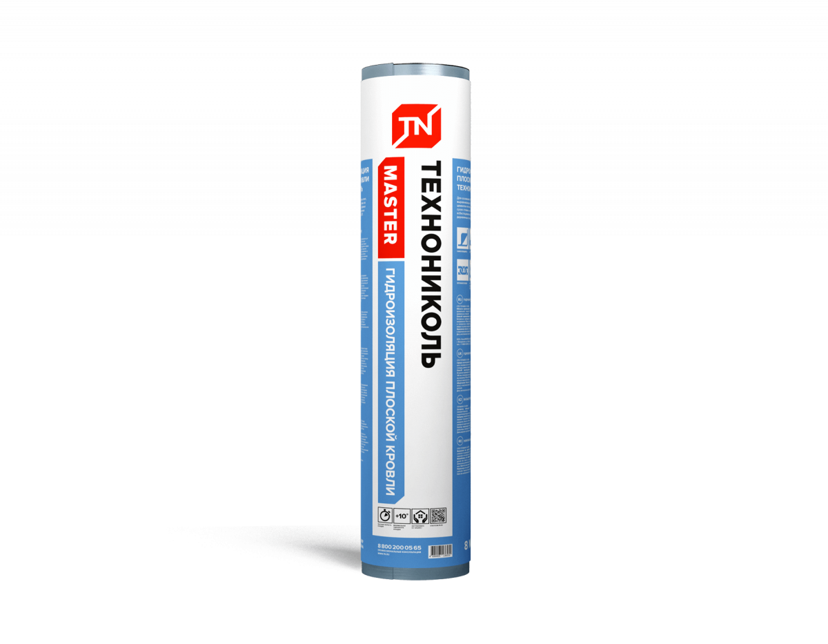 Рулонная гидроизоляция плоской кровли ТЕХНОНИКОЛЬ Master