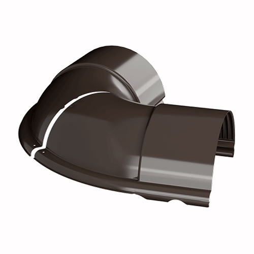 Угол желоба внешний регулируемый ТЕХНОНИКОЛЬ МВС 125/90, 100-165°, темно-коричневый