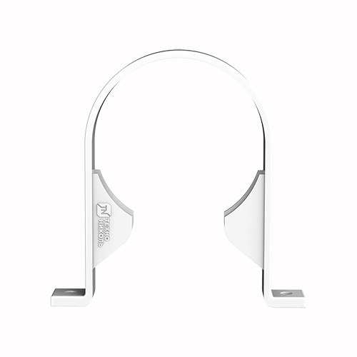 Хомут трубы ТЕХНОНИКОЛЬ ПВХ 125/82, белый