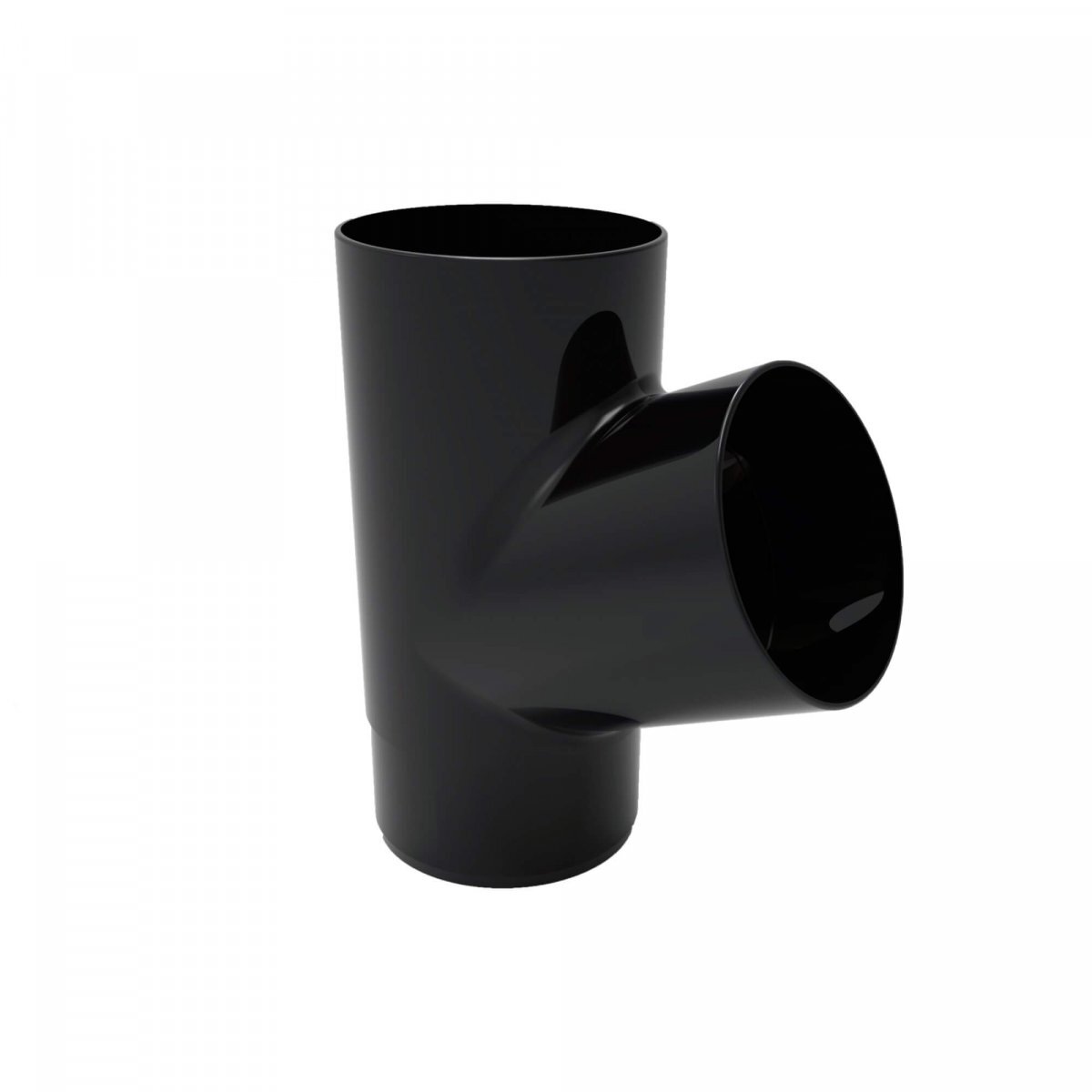 ТН ПВХ МАКСИ тройник, антрацит, шт.