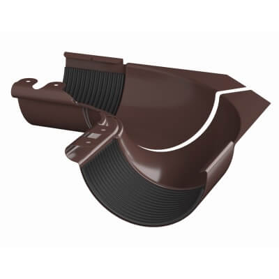 ТЕХНОНИКОЛЬ Металлическая водосточная система Стандарт, внутренний угол регулируемый 100-165°, коричневый
