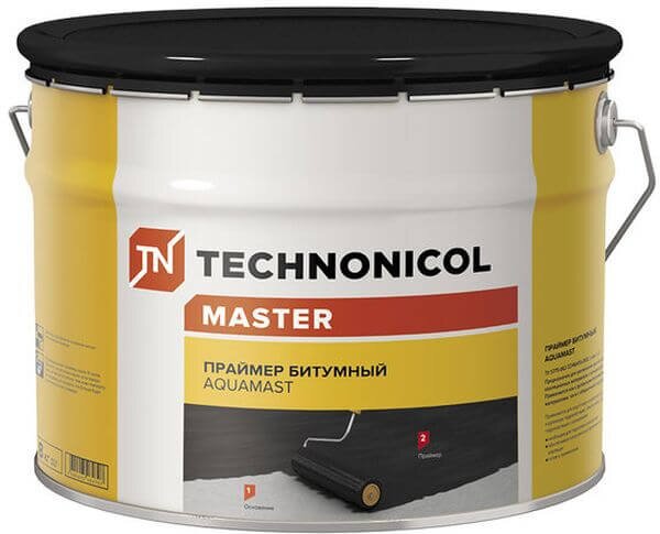 Праймер битумный ТЕХНОНИКОЛЬ AquaMast, 10 л