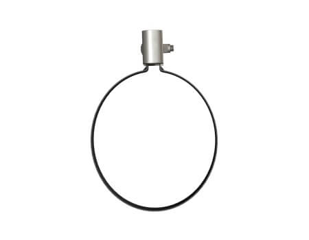 Хомут трубы металлический ТЕХНОНИКОЛЬ Оптима ПВХ 120/80, дюбель L=140, черный