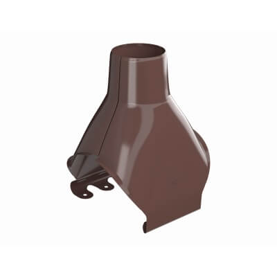 ТЕХНОНИКОЛЬ Металлическая водосточная система Стандарт, воронка желоба, коричневый