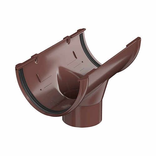 Воронка желоба ТЕХНОНИКОЛЬ ПВХ 125/82, коричневый
