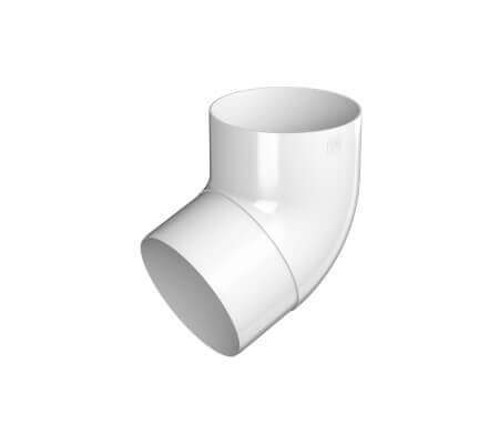 Колено трубы ТЕХНОНИКОЛЬ Макси ПВХ 152/100, 67°, снежно-белый