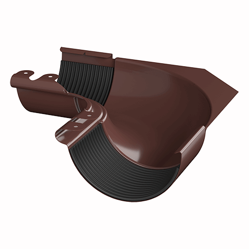 Угол желоба внутренний ТЕХНОНИКОЛЬ МВС 125/90, 90°, коричневый