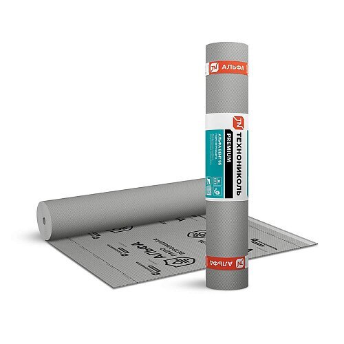 Мембрана гидро-ветрозащитная диффузионная ТЕХНОНИКОЛЬ Альфа Вент 110 г/м2, 1,5х50 м