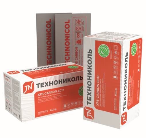 Экструзионный пенополистирол (XPS) ТЕХНОНИКОЛЬ Carbon Eco 1180х580х100 мм, 4 шт