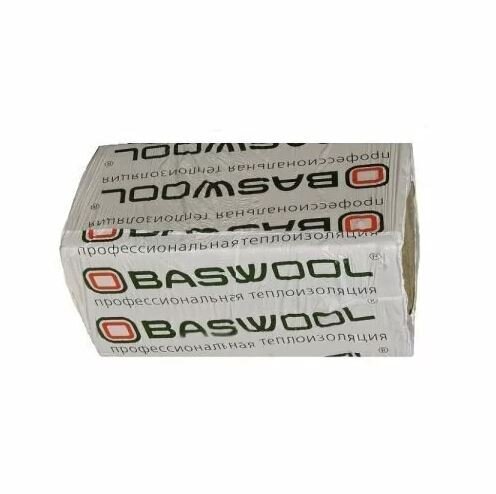 Плита минераловатная BASWOOL Руф Н 100 1200х600х80 мм, 5 шт