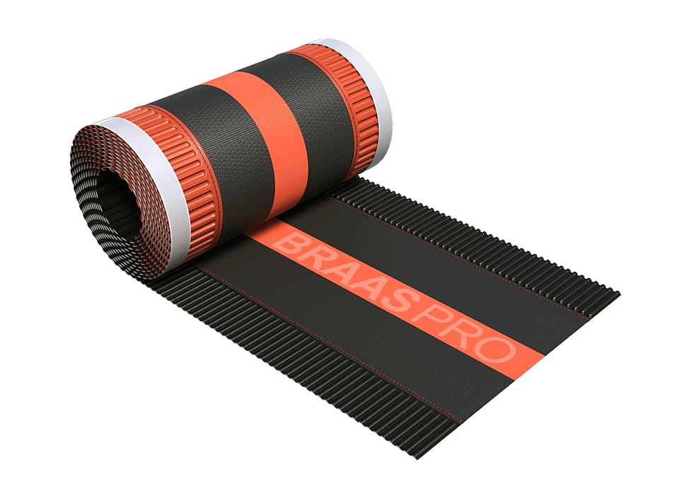 Аэроэлемент конька/хребта BRAAS Pro 280+40х5000 черный