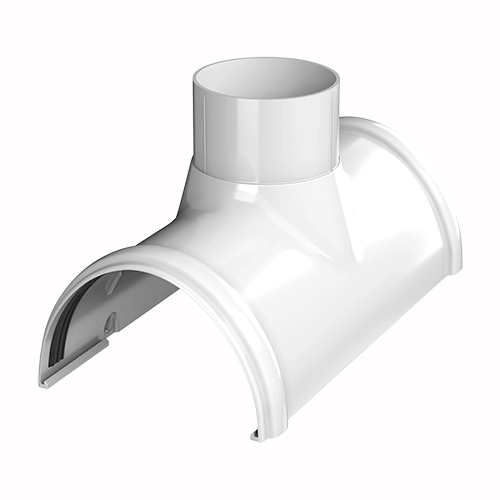 Воронка желоба ТЕХНОНИКОЛЬ ПВХ 125/82, белый