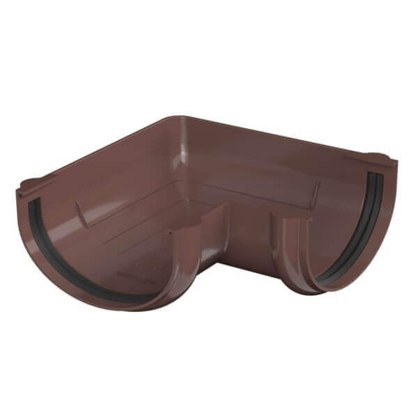 ТН ОПТИМА угол желоба 90°, коричневый, шт