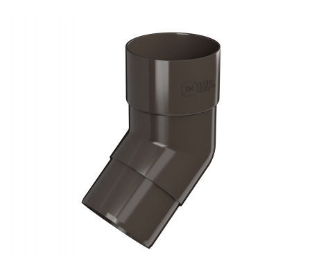 Колено трубы ТЕХНОНИКОЛЬ ПВХ 125/82, 108°, темно-коричневый