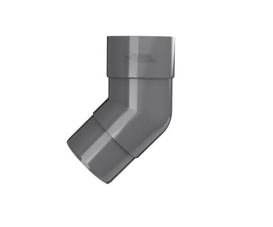 Колено трубы ТЕХНОНИКОЛЬ ПВХ 125/82, 108°, серый