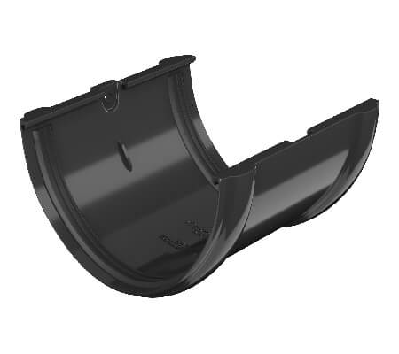 Соединитель желоба ТЕХНОНИКОЛЬ ПВХ 125/82, черный