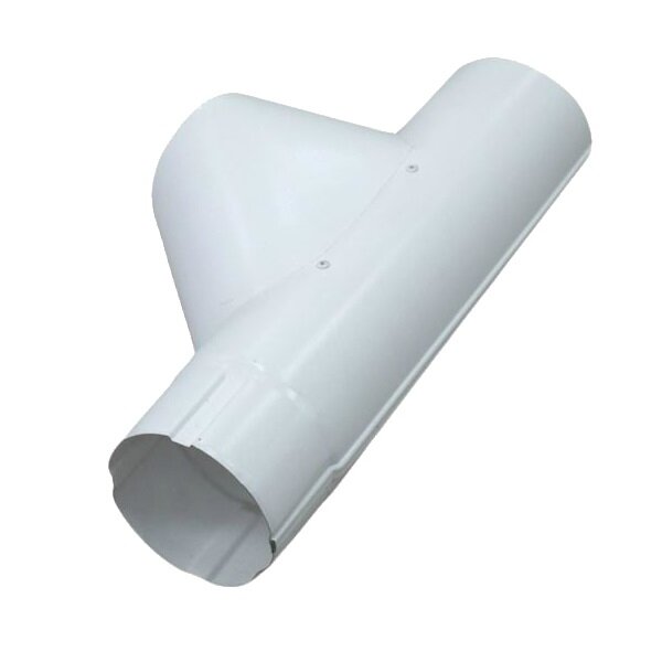 Тройник трубы Grand Line 90 мм RAL 9003