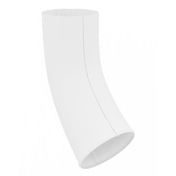 Колено стока Grand Line 125/90 RAL 9003