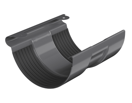 Соединитель желоба ТЕХНОНИКОЛЬ МВС 125/90, графитово-серый