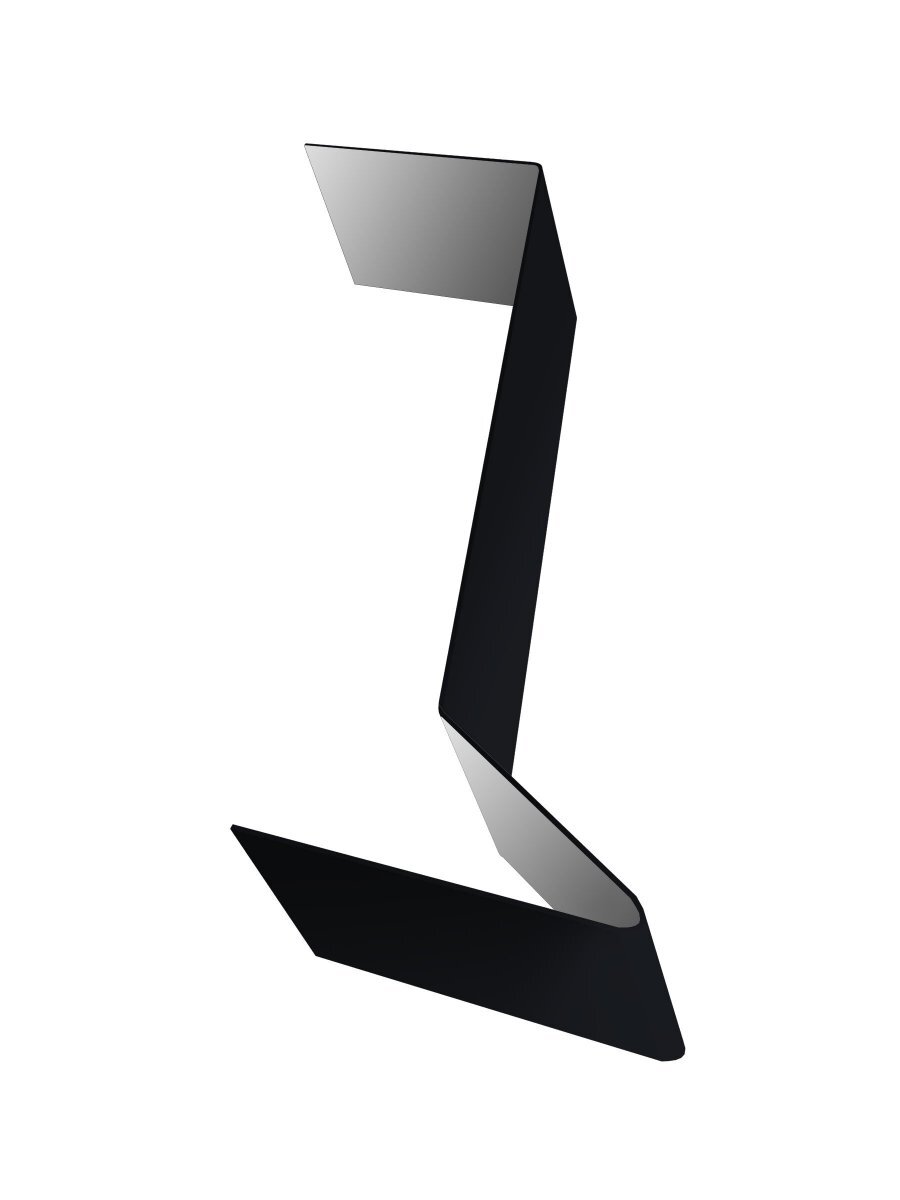 Планка примыкания Grand Line 2000 мм 0,45 мм PE RAL 9005