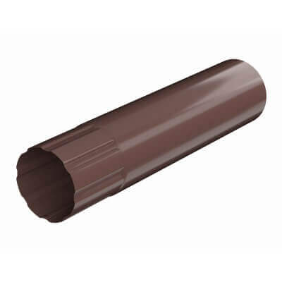 ТЕХНОНИКОЛЬ Металлическая водосточная система Стандарт, труба d 90 мм, 3 м.п., коричневый