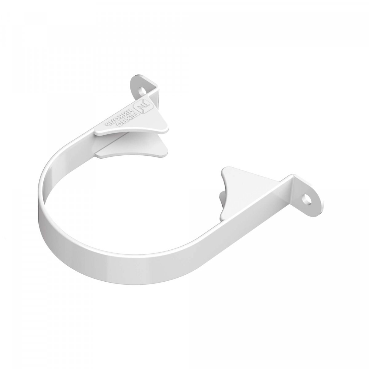 Хомут трубы ТЕХНОНИКОЛЬ Оптима ПВХ 120/80, белый