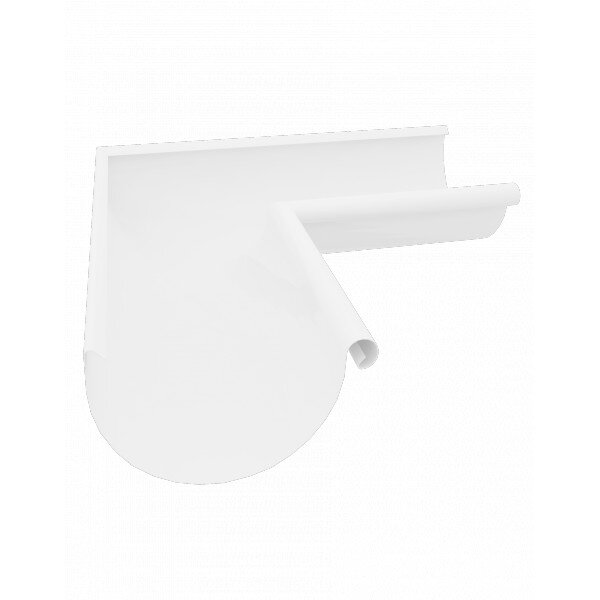 Угол жёлоба Grand Line 125/90 90° RAL 9003 внутренний