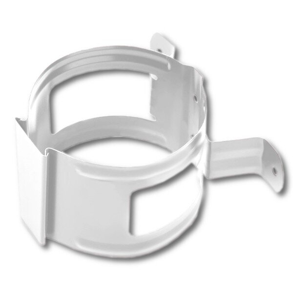 Хомут трубы Grand Line 125/90 RAL 9003 на дерево