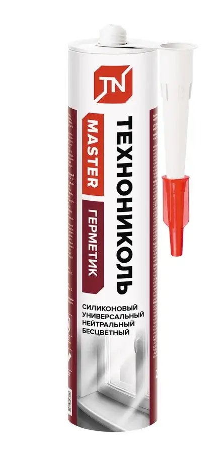 Герметик ТЕХНОНИКОЛЬ универсальный нейтральный силиконовый бесцветный 280 мл
