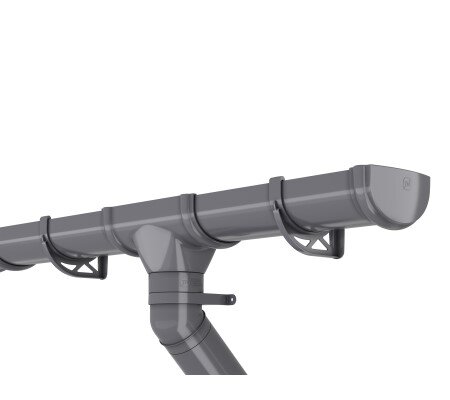 Воронка желоба ТЕХНОНИКОЛЬ Оптима ПВХ 120/80, серый