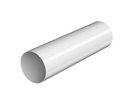 Труба водосточная ТЕХНОНИКОЛЬ Макси ПВХ 152/100, 3 м, снежно-белый
