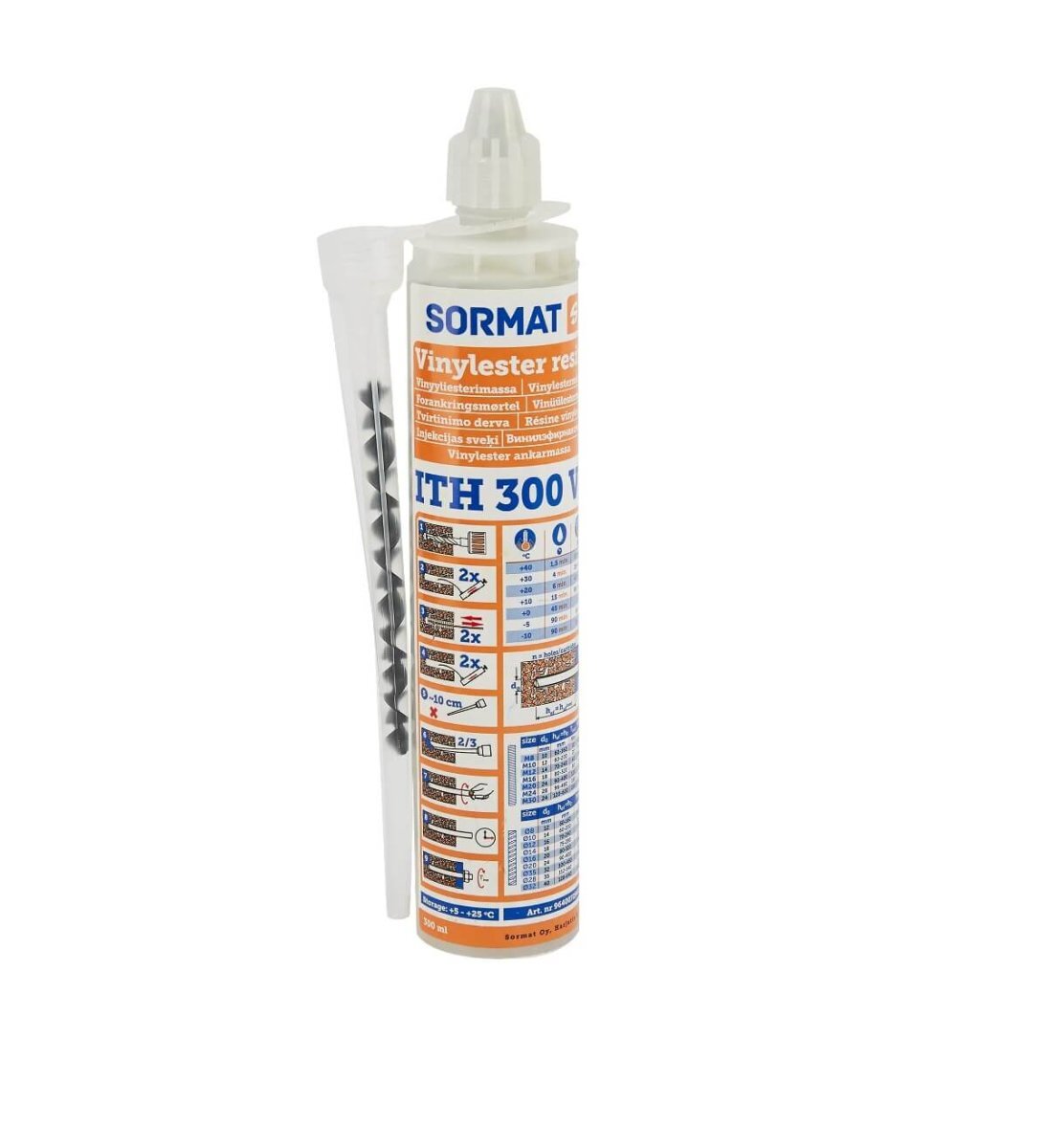 Анкер химический Sormat ITH 300 Ve 300 мл