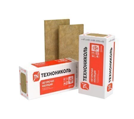 Каменная вата ТЕХНОНИКОЛЬ Технолайт Оптима 1200х600х100 мм, 6 шт