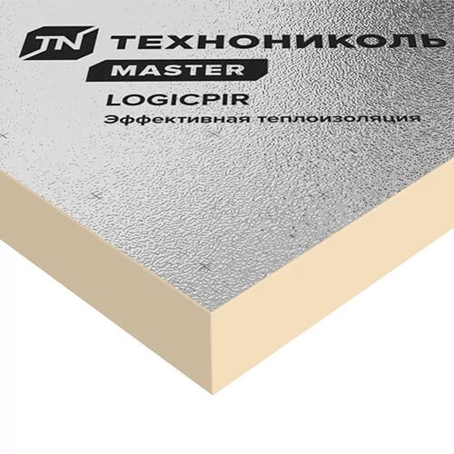 Плита теплоизоляционная LOGICPIR ТЕХНОНИКОЛЬ Ф/Ф 1200х600х20 мм