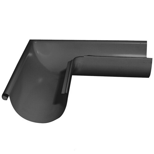 Угол жёлоба Grand Line 125/90 90° RAL 7024 внешний