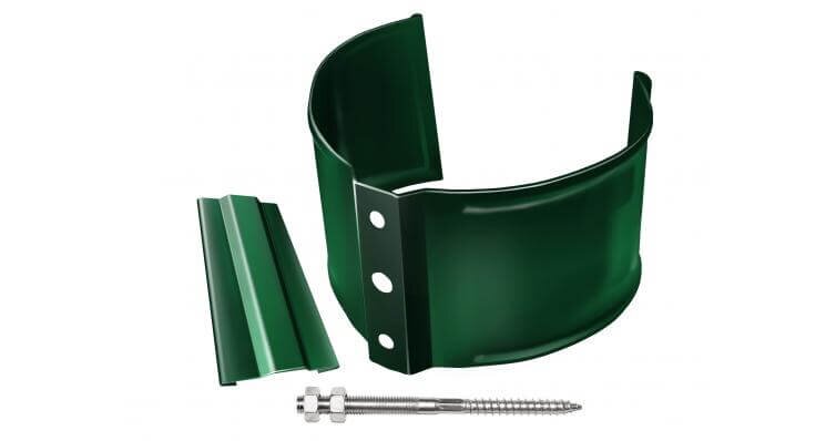 Кронштейн трубы на дерево Grand Line 125/90 D=90 Gr-double RAL 6005