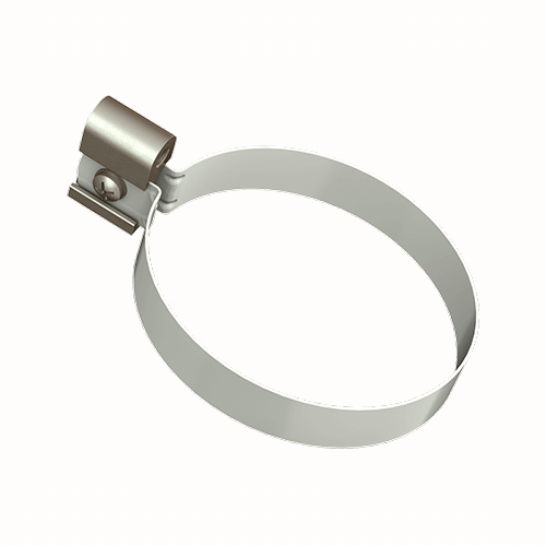 Хомут трубы ТЕХНОНИКОЛЬ МВС 125/90, белый