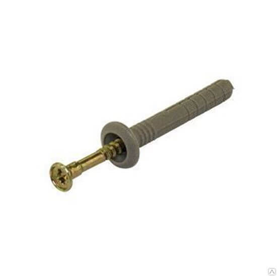 Дюбель-гвоздь РОКС SM-G 6х40 с бортом 200 шт