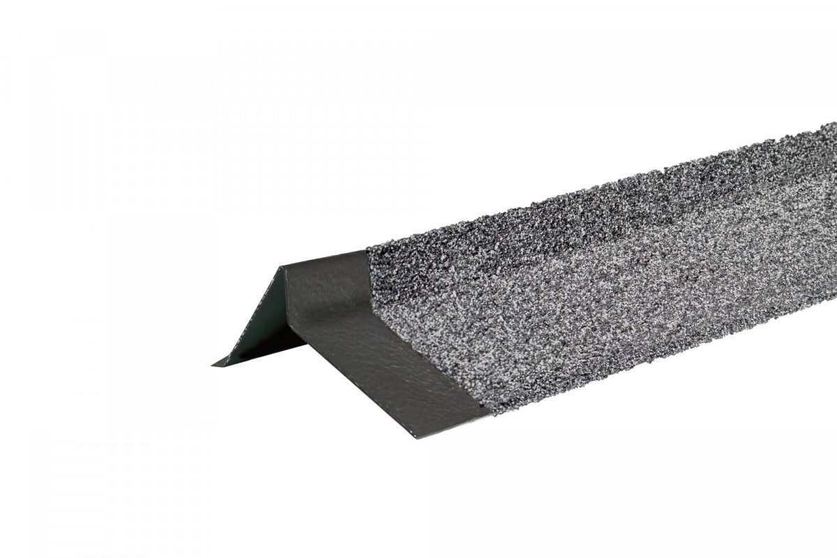 Планка торцевая ТЕХНОНИКОЛЬ с гранулятом, левая, стальной