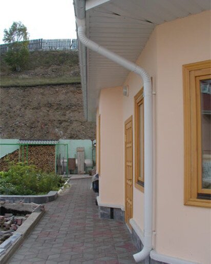 Труба водосточная Grand Line 125/90 3000 мм белый