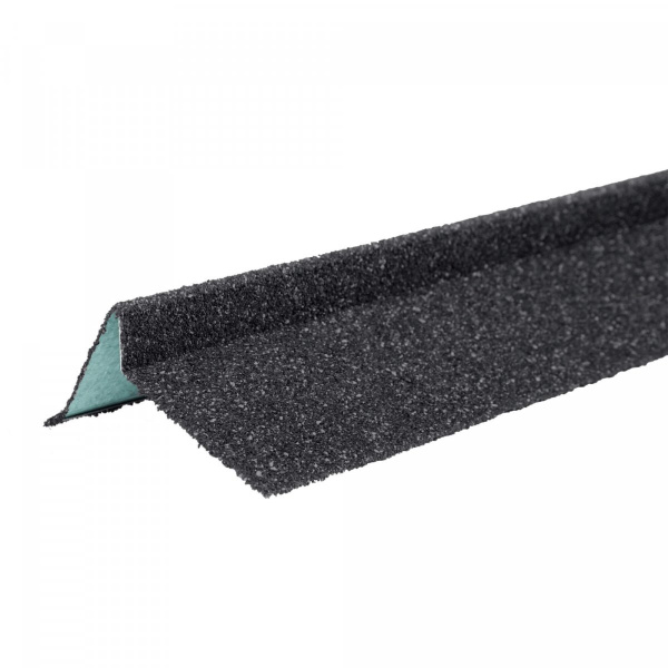 Планка торцевая ТЕХНОНИКОЛЬ с гранулятом, левая, серый