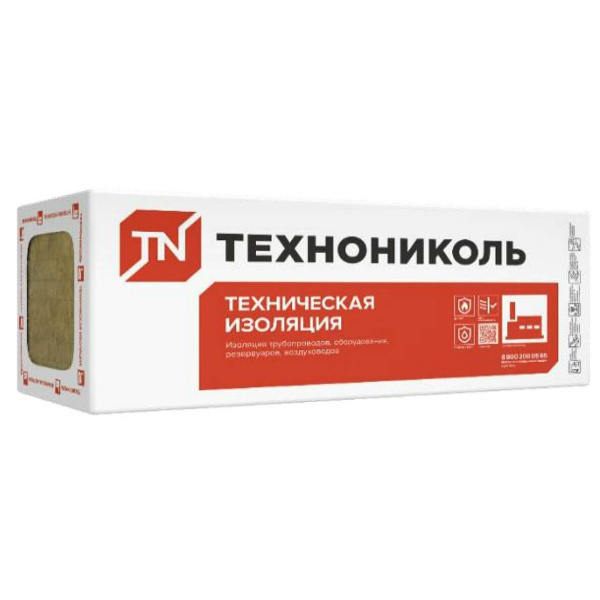 Плита минераловатная ТЕХНОНИКОЛЬ Т 80 1200х600х50 мм 6 шт