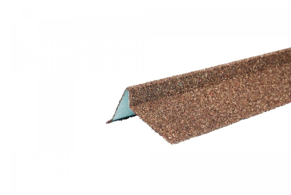 Планка торцевая ТЕХНОНИКОЛЬ с гранулятом, левая, терракотовый