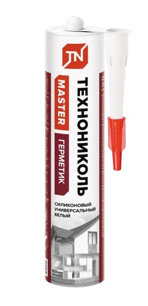 Герметик ТЕХНОНИКОЛЬ универсальный силиконовый белый 280 мл.