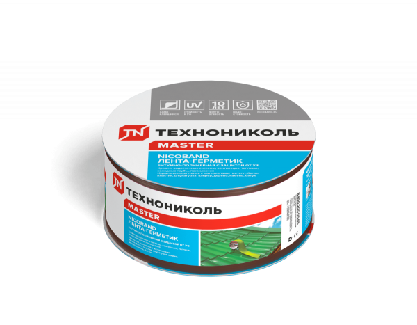 Лента самоклеящаяся Nicoband, 3 м х 5 см, коричневый