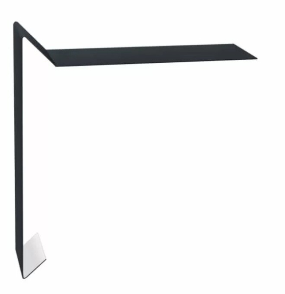 Планка ветровая простая Grand Line 130х25х100х2000 мм CT PE-foil RAL 7024, 10 шт