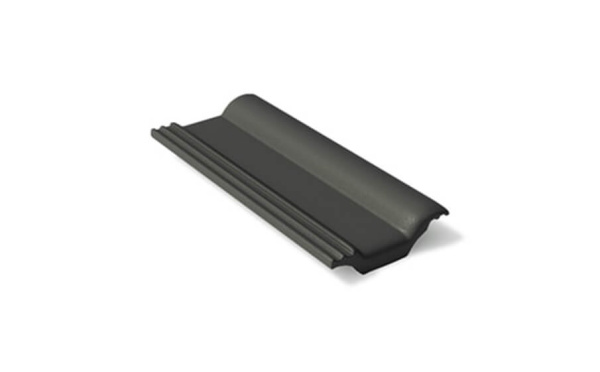 Черепица цементно-песчаная половинчатая BRAAS Франкфуртская черная