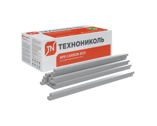 Брусок из экструдированного пенополистирола (XPS) ТЕХНОНИКОЛЬ Carbon Eco 1180х50х50 мм, L-кромка, 96 шт