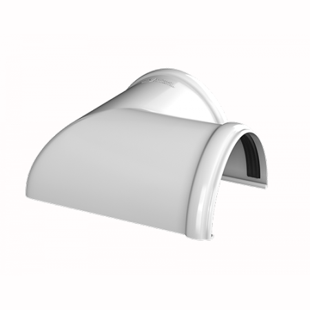 Угол желоба ТЕХНОНИКОЛЬ ПВХ 125/82, 90°, белый